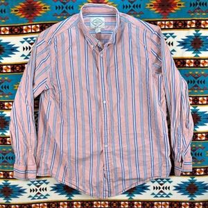 St. John's Bay Comfort Flex Button-Up‎ Striped Casual Shirt XL